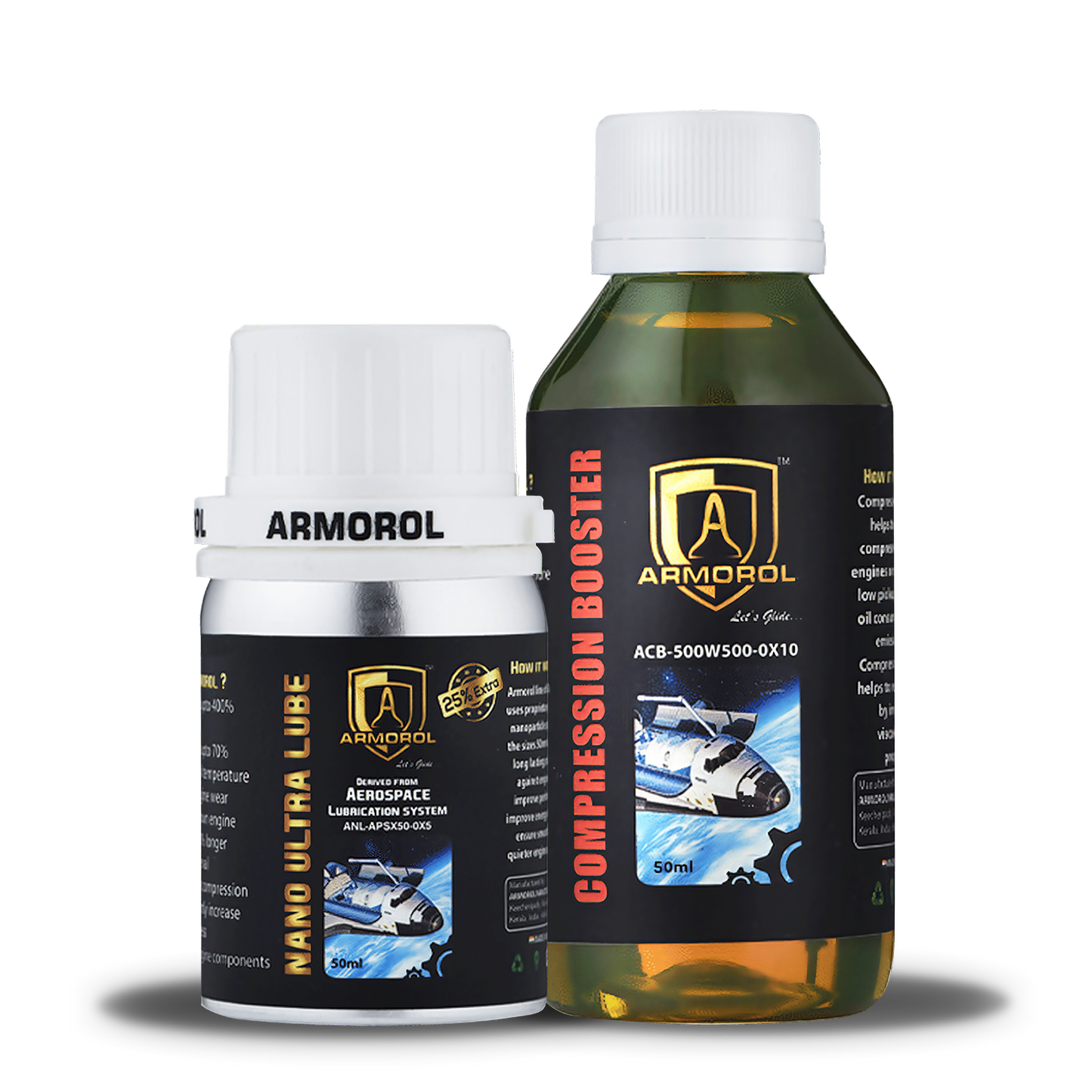 Nano Ultra Lube 50ml & Compression Booster 100ml ( Nano Lube for Bike )